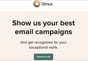 Litmus email inverted pyramid example