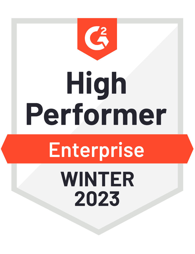 G2 High Performer Enterprise Winter 2023