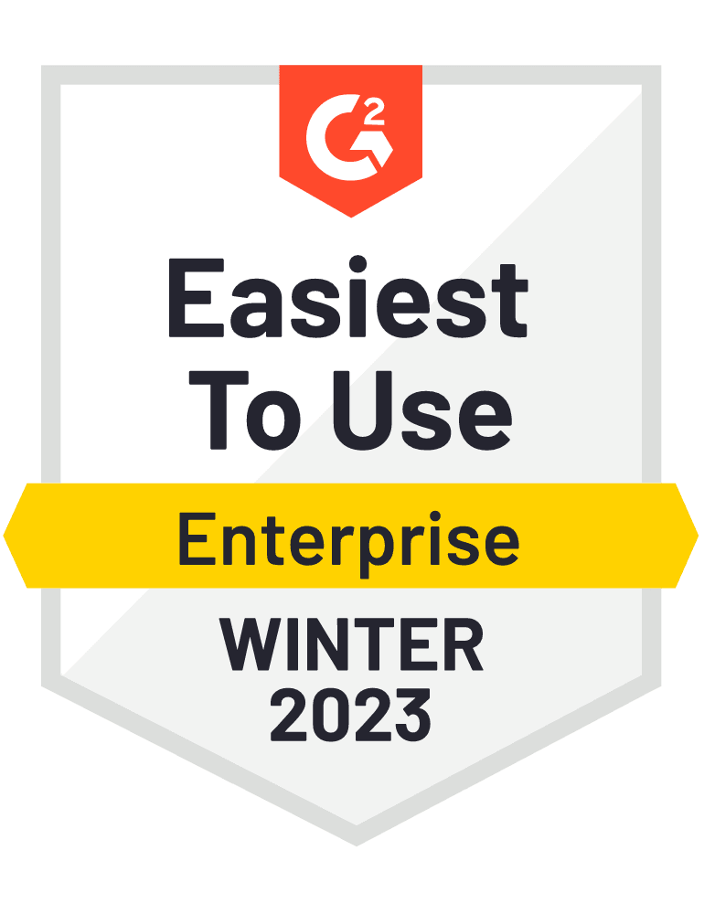 G2 Easiest To Use Enterprise Winter 2023