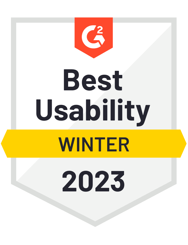 G2 Best Usability Winter 2023