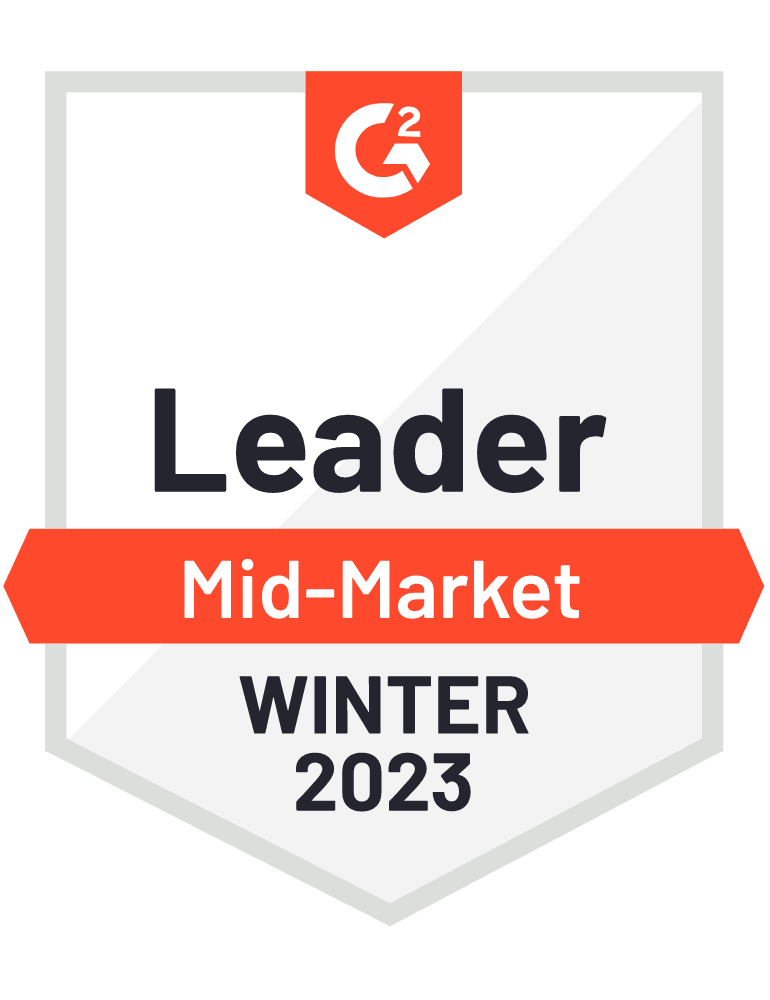 G2 Leader Mid-Market Winter 2023