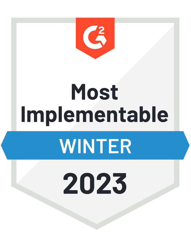 G2 Most Implementable Winter 2023