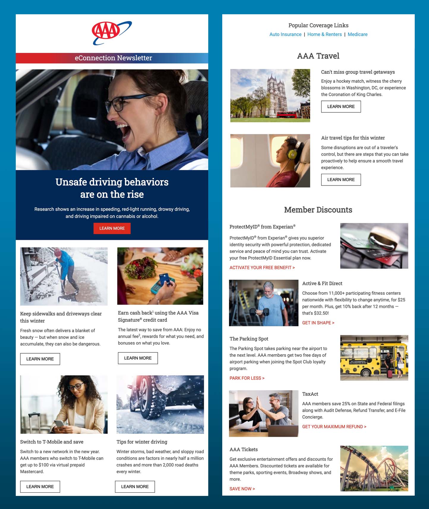 American Automobile Association (AAA) newsletter