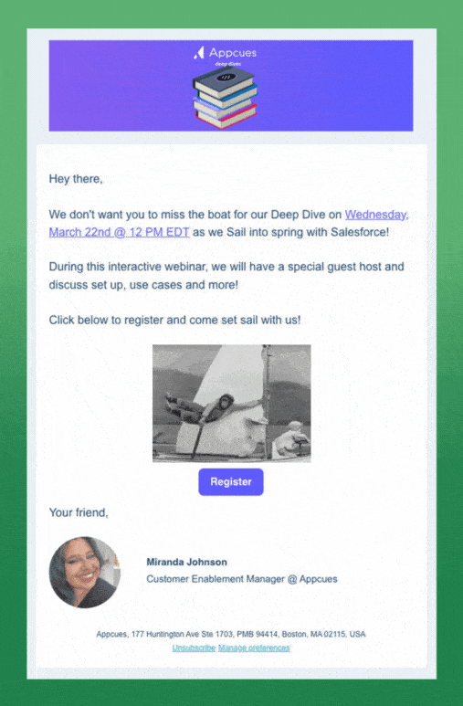 The Litmus Team’s Favorite Emails of March 2023 - Litmus Appcues - The Litmus Team’s Favorite Emails of March 2023 - Litmus