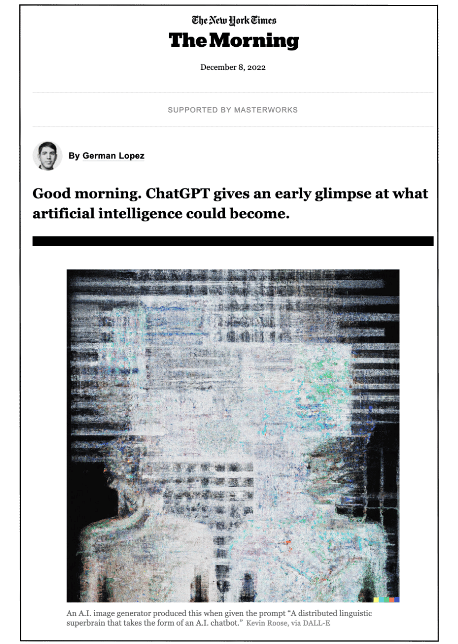 example of email crediting AI imagery