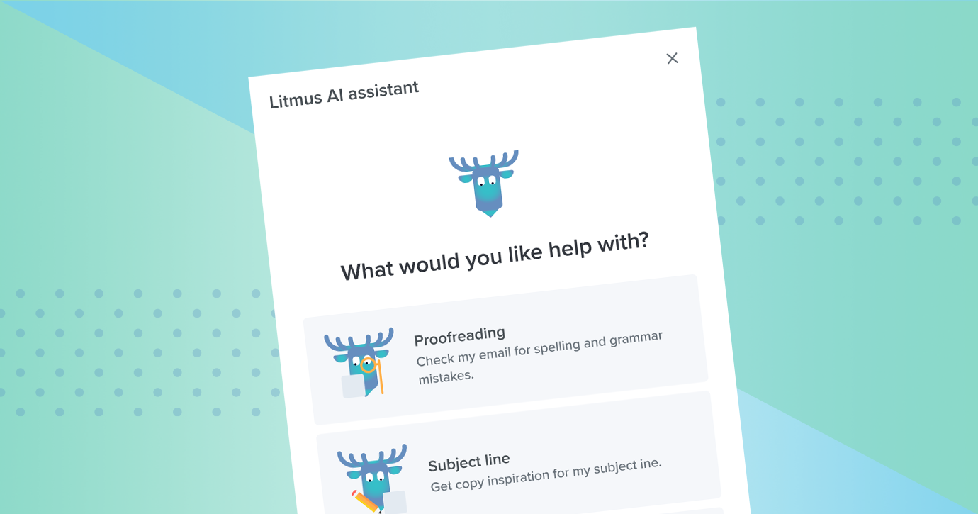 litmus assistant beta launch header