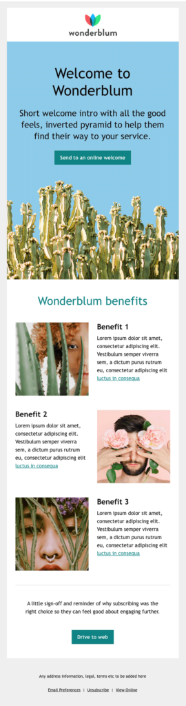 Free Welcome Email Template | Litmus