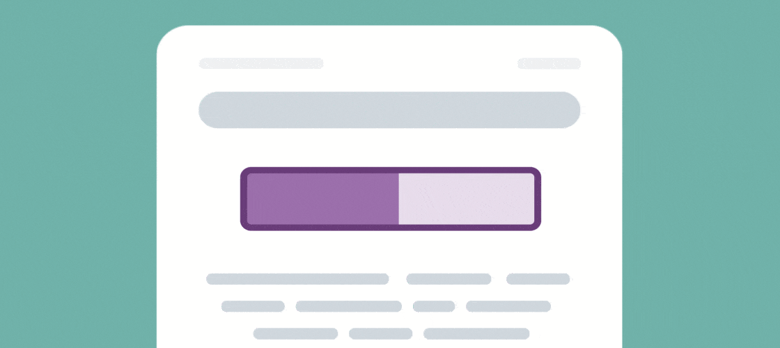 animated GIF of a progress bar in email