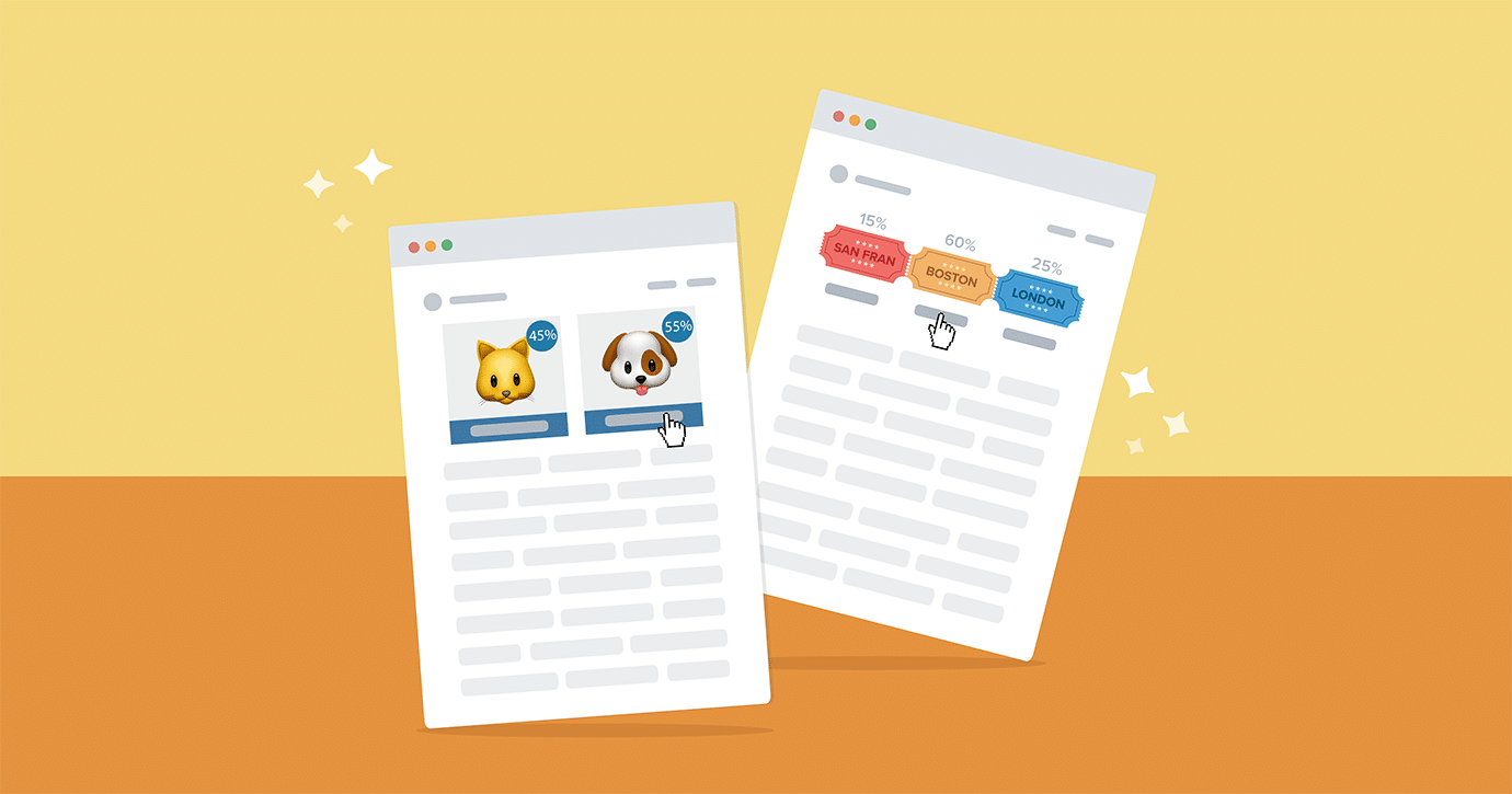 illustration of two emails