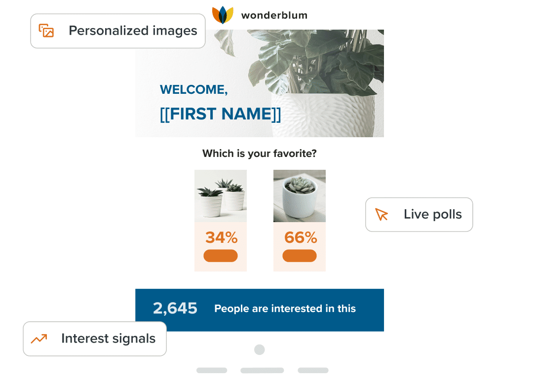 Personalized Images, Live Polls, Interest Signals