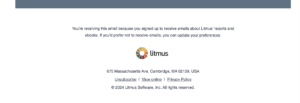 email unsubscribe example for why emails go to spam