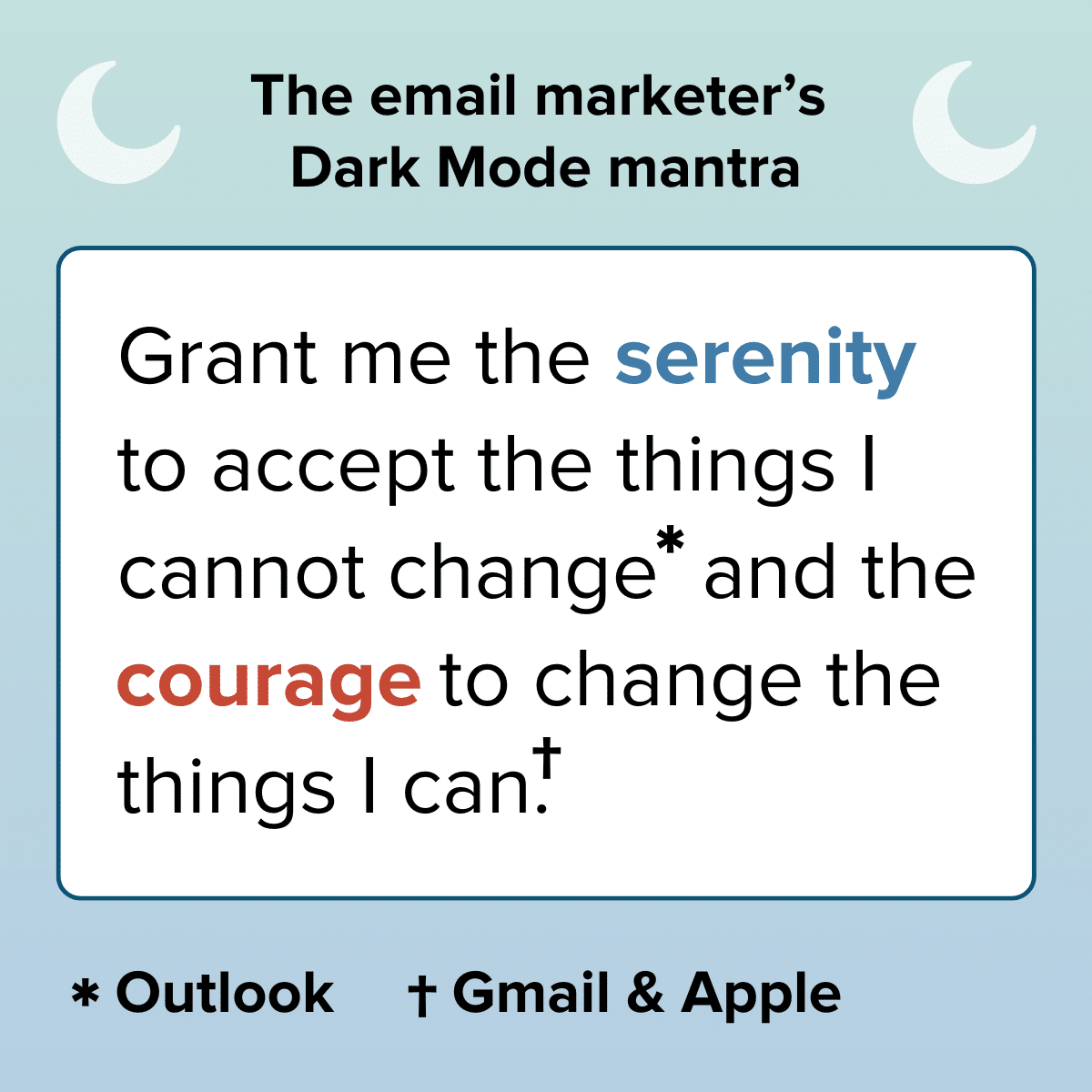 Dark Mode mantra
