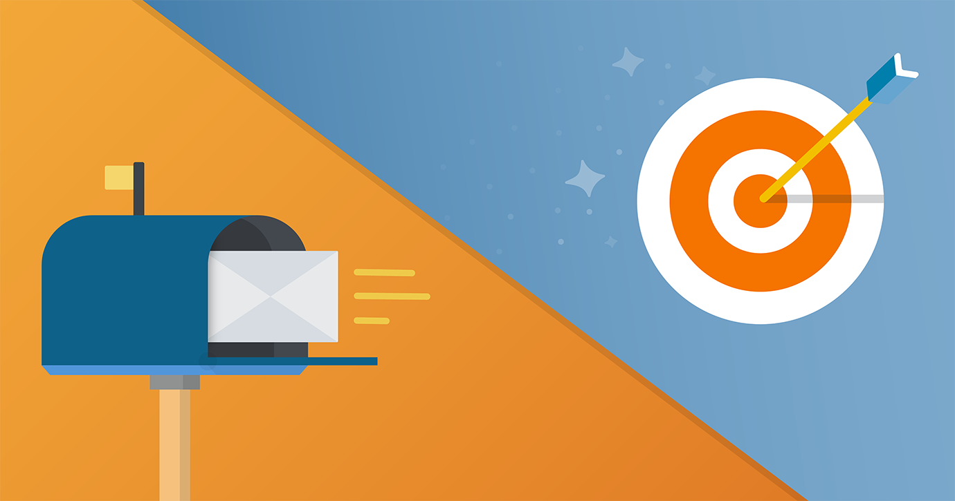 mailbox and target illustrating the difference between email delivery and email deliverability