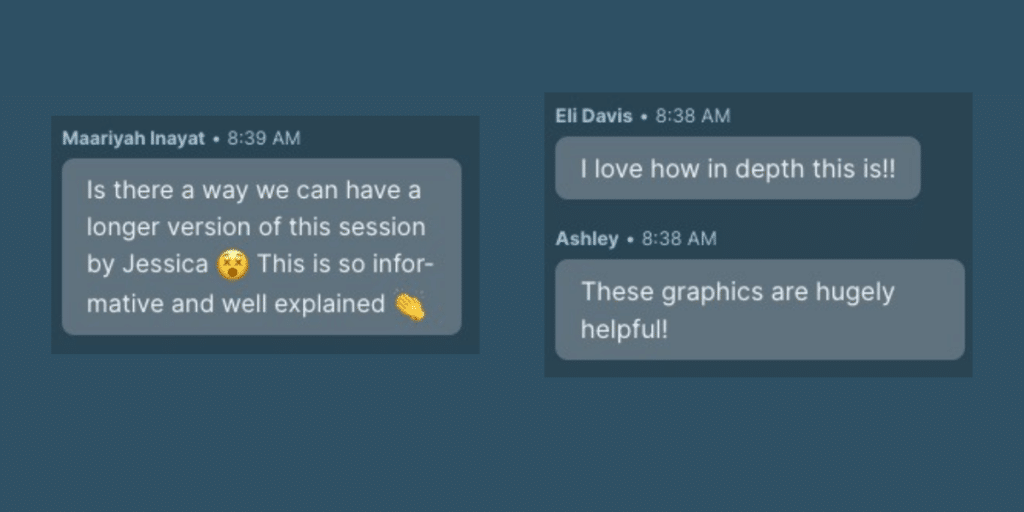 Three comments from a personalization session at Litmus Live