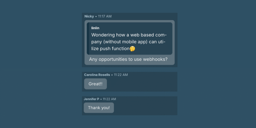 Four screenshots of comments from Lee Munroe's session at Litmus Live