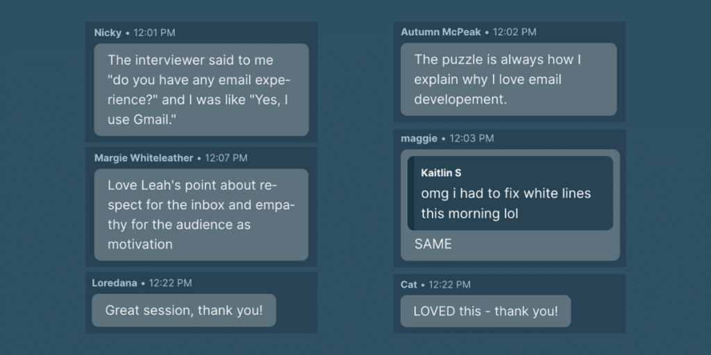 Six comments from a panel at Litmus Live