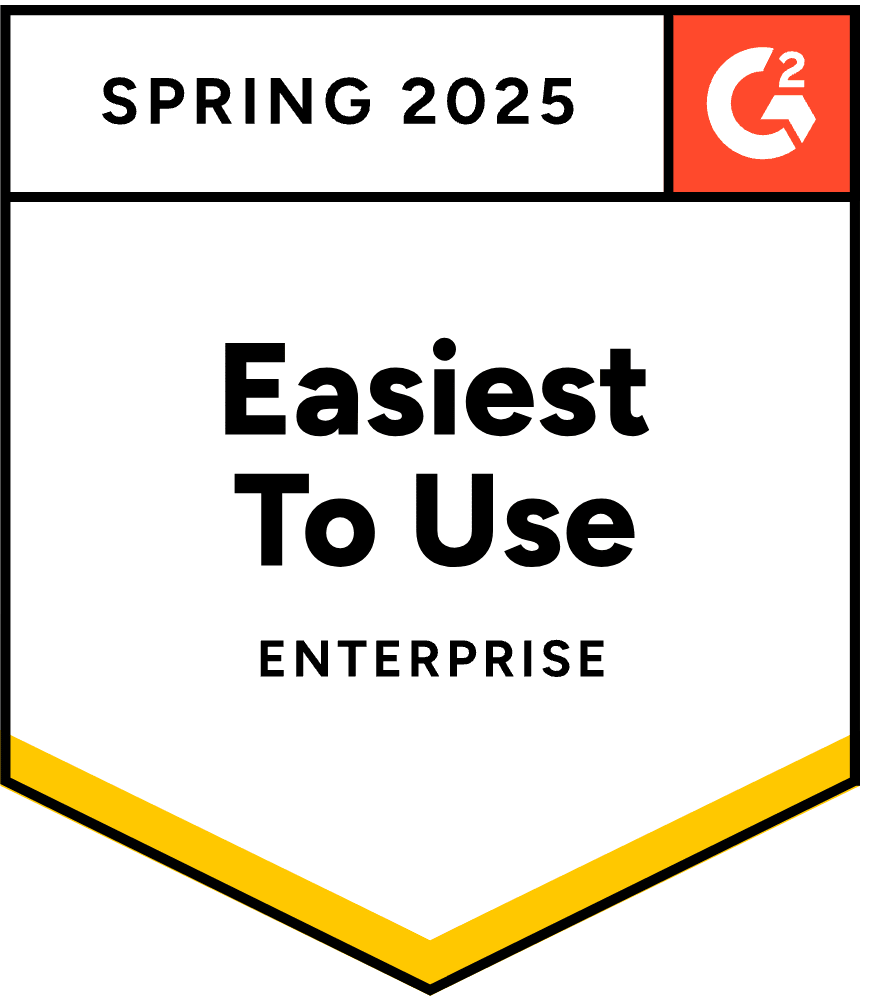 G2 Easiest to Use Spring 2025