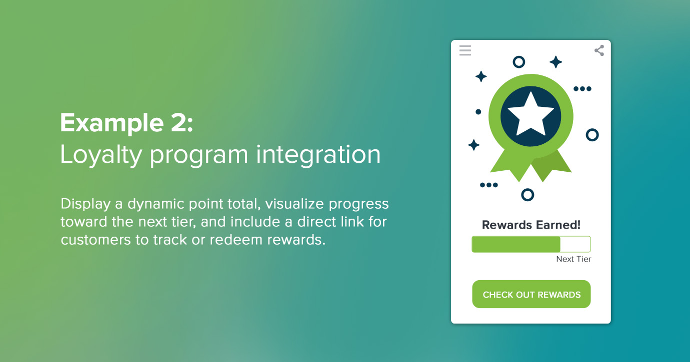 Example 2: Loyalty program integration