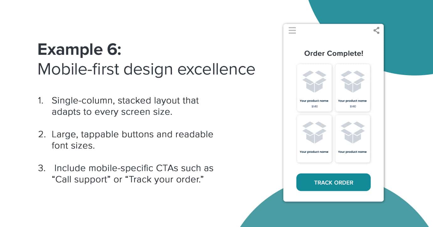 Example 6: Mobile-first design excellence